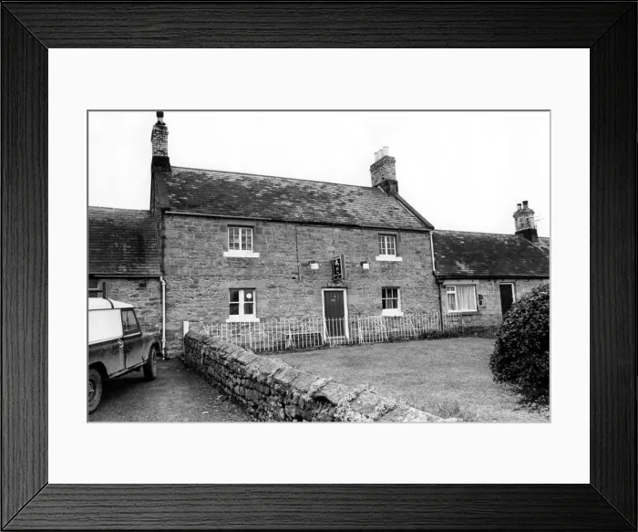 Framed Print : The Horse Shoes Inn, Rennington, in February 1980. When it was put on sale Framed Print : The Horse Shoes Inn, Rennington, in February 1980. When it was put on sale