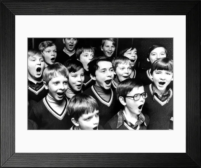 Framed Print : The Vienna Boys Choir at Washington on November 17, 1976 Framed Print : The Vienna Boys Choir at Washington on November 17, 1976