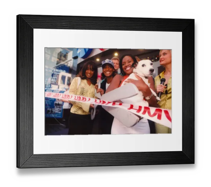 Framed Print : Pop group Eternal opens the new HMV store on Northumberland Street Framed Print : Pop group Eternal opens the new HMV store on Northumberland Street