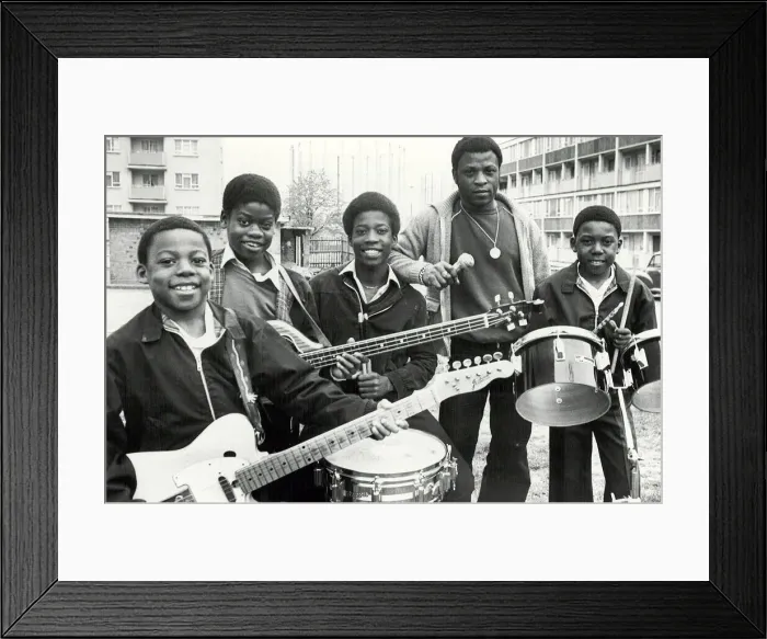 Framed Print : A new sound on the Birmingham skyline, a junior group Musical Youth Framed Print : A new sound on the Birmingham skyline, a junior group Musical Youth