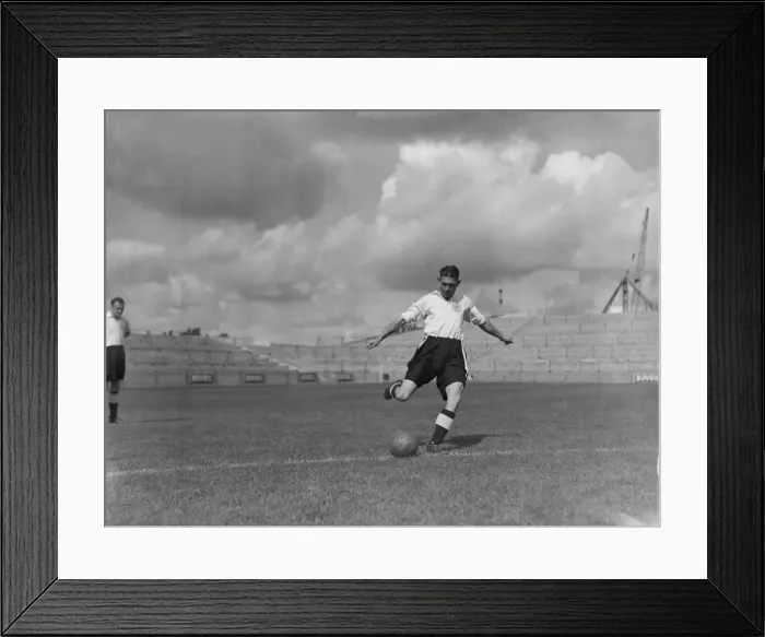Framed Print : Football Training August 1950 Jim Taylor 025686  /  4