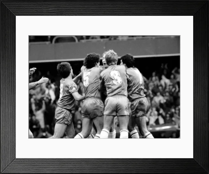 Framed Print : F. A Cup Football. Chelsea 2 v. Tottenham Hotspurs 3. F. A. Cup March 1982 LF08-16-108