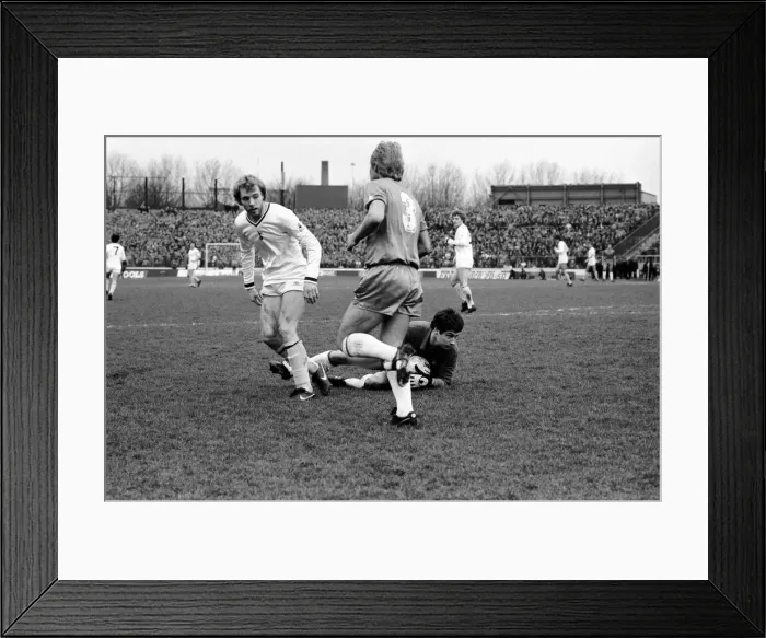 Framed Print : F. A Cup Football. Chelsea 2 v. Tottenham Hotspurs 3. F. A. Cup March 1982 LF08-16-198