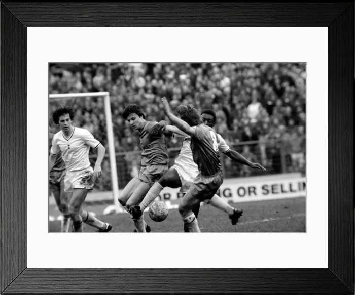 Framed Print : F. A Cup Football. Chelsea 2 v. Tottenham Hotspurs 3. F. A. Cup March 1982 LF08-16-124