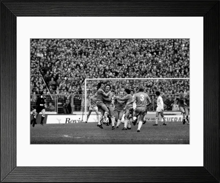 Framed Print : F. A Cup Football. Chelsea 2 v. Tottenham Hotspurs 3. F. A. Cup March 1982 LF08-16-090 Framed Print : F. A Cup Football. Chelsea 2 v. Tottenham Hotspurs 3. F. A. Cup March 1982 LF08-16-090