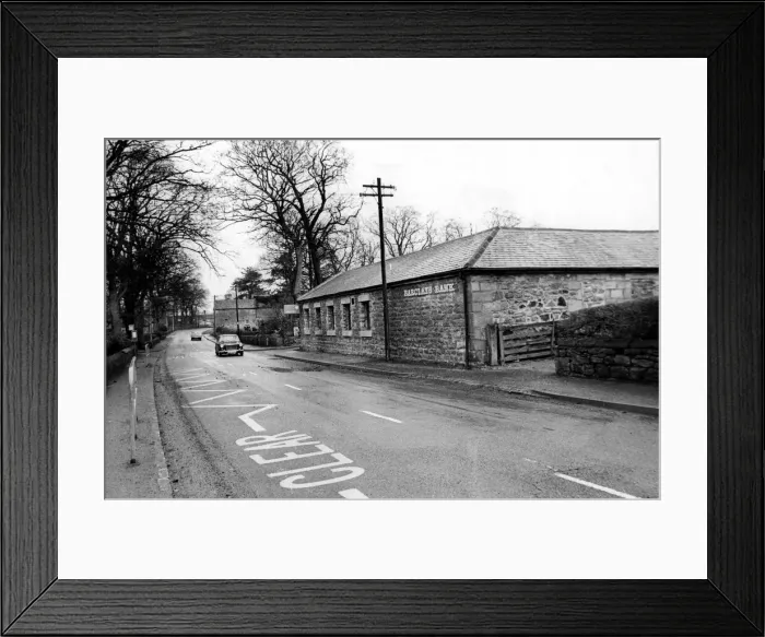 Framed Print : The new Barclays Bank set up in a converted barn in Longhoughton, Northumberland Framed Print : The new Barclays Bank set up in a converted barn in Longhoughton, Northumberland