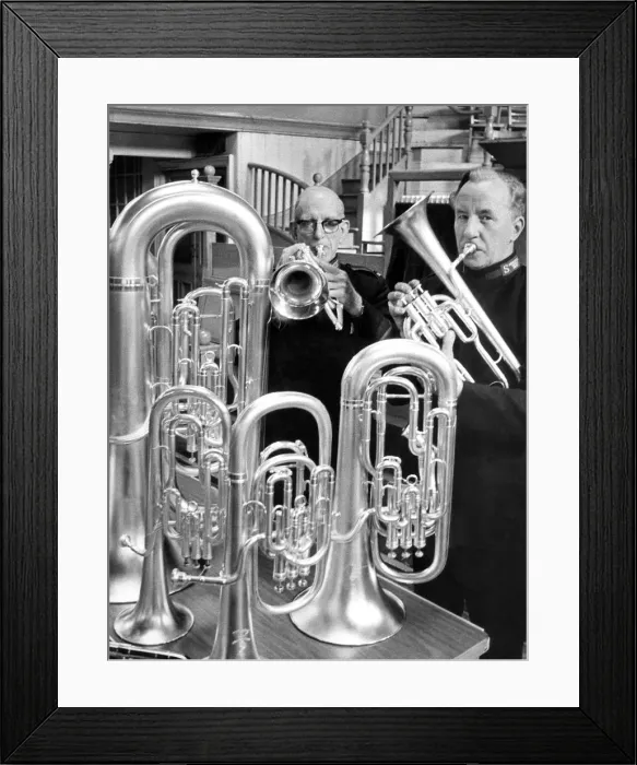 Framed Print : This Salvation Army band paid £7, 000 for a set of new instruments in October 1972 Framed Print : This Salvation Army band paid £7, 000 for a set of new instruments in October 1972