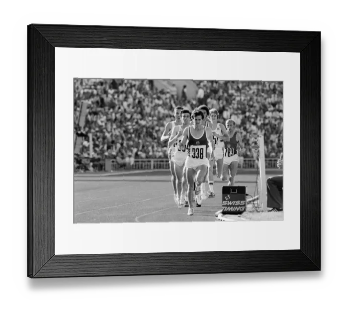 Framed Print : Mens 1500 metres final at the 1980 Summer Olympics in Moscow 1st August 1980