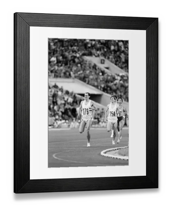 Framed Print : Mens 800 metres event final at the 1980 Summer Olympics in Moscow 26th July 1980 Framed Print : Mens 800 metres event final at the 1980 Summer Olympics in Moscow 26th July 1980