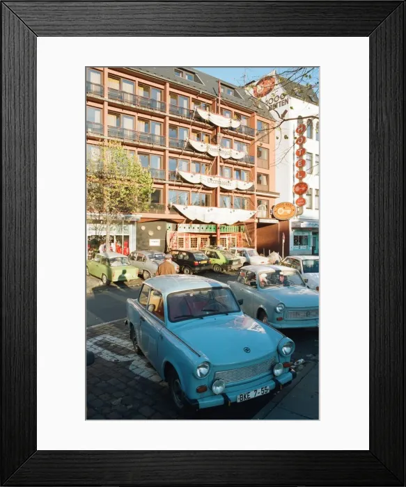 Framed Print : Housing in Hamburg, West Germany November 1989 Framed Print : Housing in Hamburg, West Germany November 1989