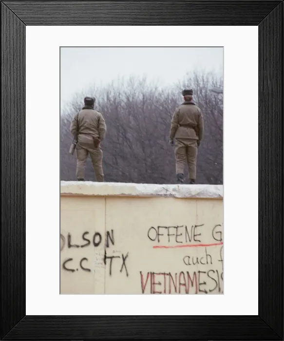 Framed Print : New Years Eve, West Berlin, West Germany 31st December 1989
