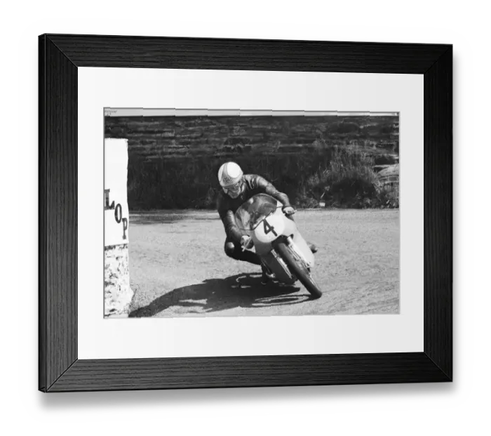 Framed Print : Lightweight 125cc race, Isle of Man. Mike Hailwood in action 4th June 1964 Framed Print : Lightweight 125cc race, Isle of Man. Mike Hailwood in action 4th June 1964