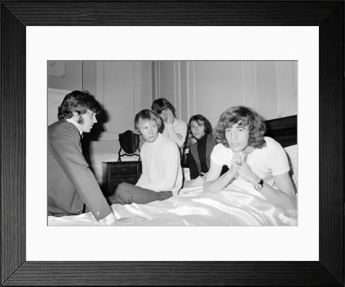 Framed Print : Robin Gibb (18), lead singer of chart topping pop group The Bee Gees at Regent Framed Print : Robin Gibb (18), lead singer of chart topping pop group The Bee Gees at Regent