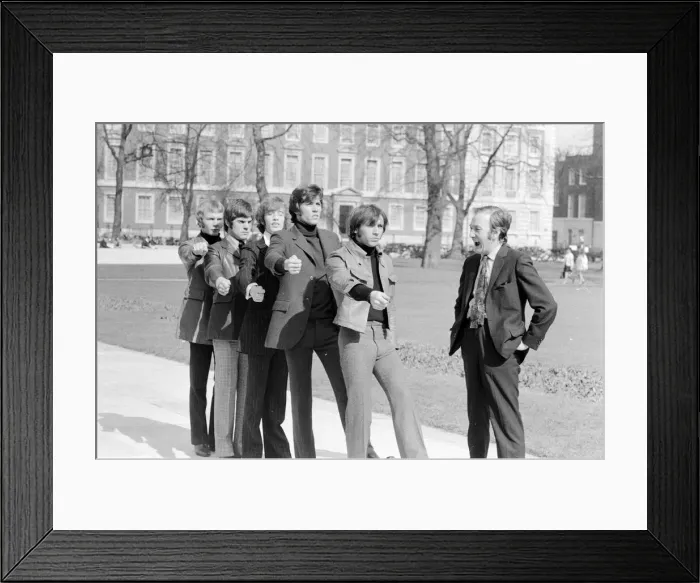 Framed Print : The Bee Gees are put through their paces by Britain Framed Print : The Bee Gees are put through their paces by Britain