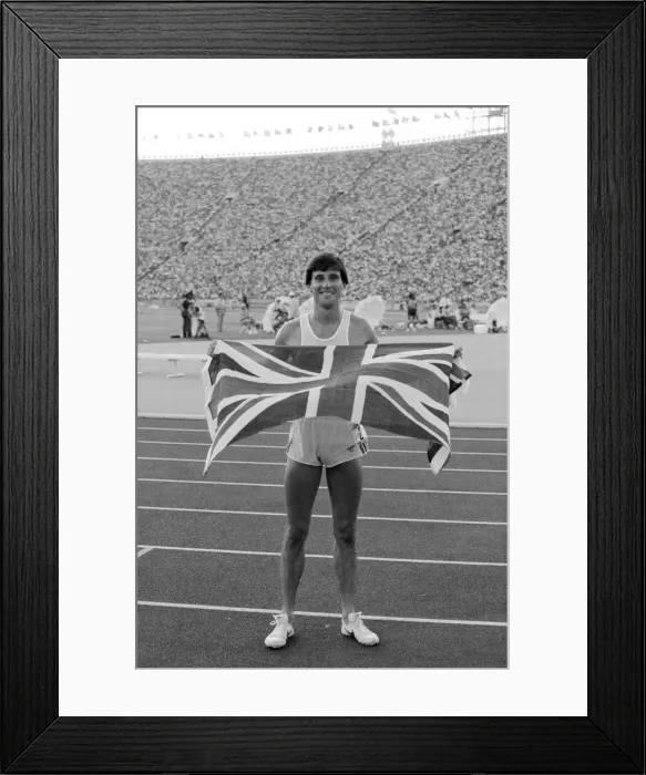 Framed Print : 1984 Olympic Games in Los Angeles, USA. Mens Athletics Framed Print : 1984 Olympic Games in Los Angeles, USA. Mens Athletics