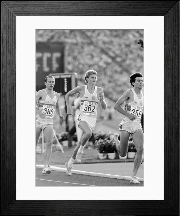 Framed Print : 1984 Olympic Games in Los Angeles, USA. Mens Athletics Framed Print : 1984 Olympic Games in Los Angeles, USA. Mens Athletics