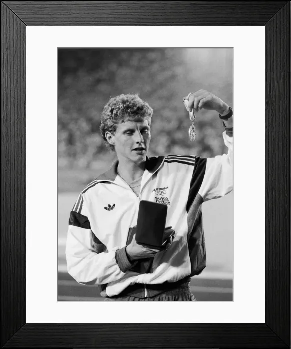 Framed Print : 1984 Olympic Games in Los Angeles, USA. Mens Athletics Framed Print : 1984 Olympic Games in Los Angeles, USA. Mens Athletics