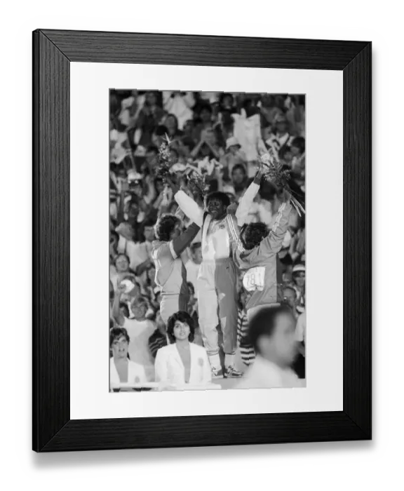 Framed Print : 1984 Olympic Games in Los Angeles, USA. Great Britain