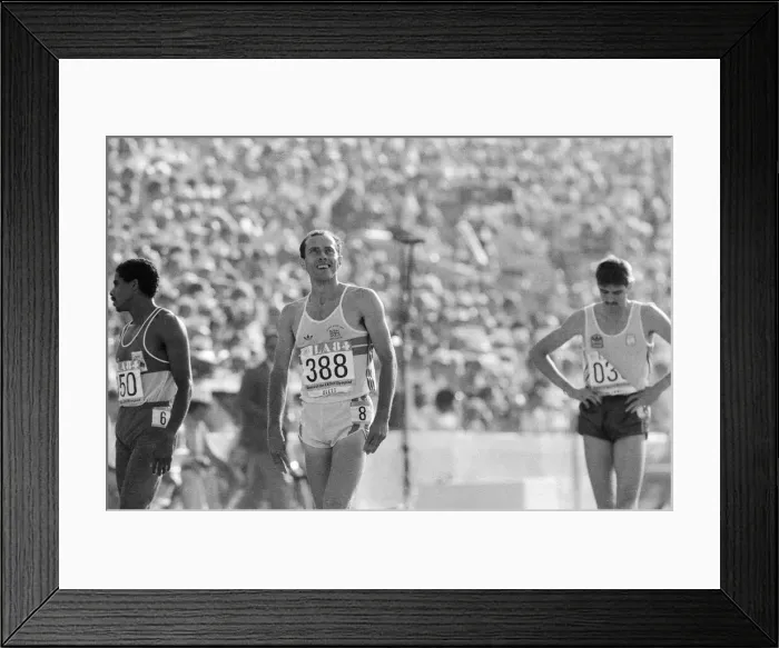 Framed Print : 1984 Olympic Games in Los Angeles, USA. Great Britain