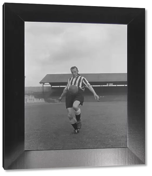 Newcastle footballer Frank Brennan. Circa July 1950 Big Scot Frank Brennan