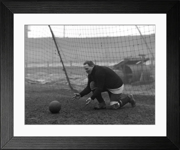 Framed Print : Clapton Orient F. C. Wood, keeper. DM17214. c. 1927 Framed Print : Clapton Orient F. C. Wood, keeper. DM17214. c. 1927