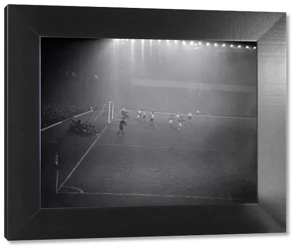 Action from the Arsenal match against Spartak. November 1954