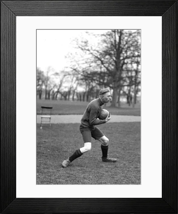 Framed Print : Margate Football Team. Keiger, goalkeeper, in training. DM17169 Framed Print : Margate Football Team. Keiger, goalkeeper, in training. DM17169