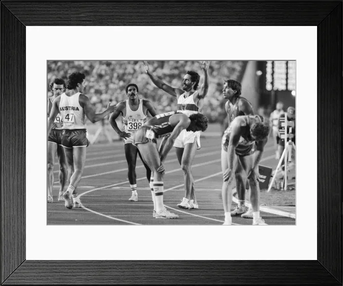 Framed Print : 1984 Olympic Games in Los Angeles, USA. Great Britain