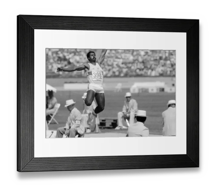 Framed Print : 1984 Olympic Games in Los Angeles, USA. Great Britain