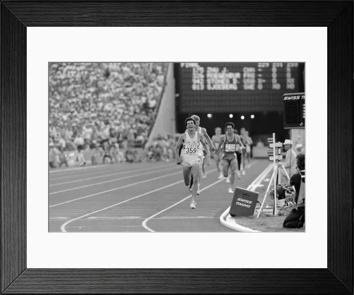 Framed Print : 1984 Olympic Games in Los Angeles, USA. Mens Athletics Framed Print : 1984 Olympic Games in Los Angeles, USA. Mens Athletics
