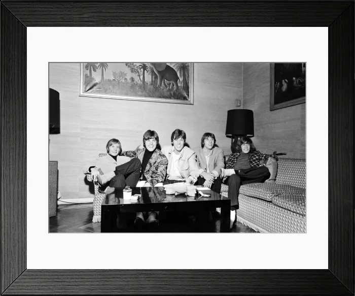 Framed Print : The Bee Gees seen here watching television in their hotel room 17th October 1967 Framed Print : The Bee Gees seen here watching television in their hotel room 17th October 1967