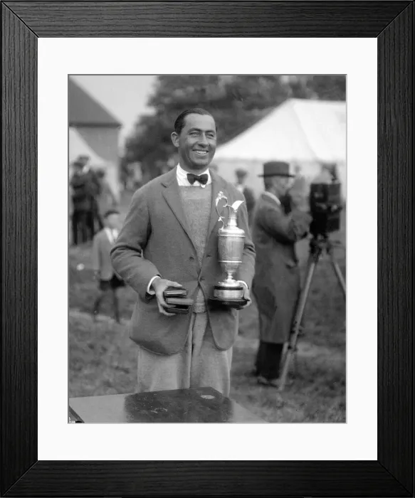 Framed Print : British Open 1922. Royal St Georges Golf Club, Kent. Friday 23rd June 1922