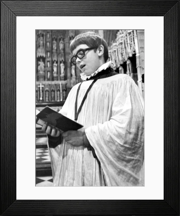 Framed Print : Choirboy Robin Harper singing on November 25, 1971 Framed Print : Choirboy Robin Harper singing on November 25, 1971