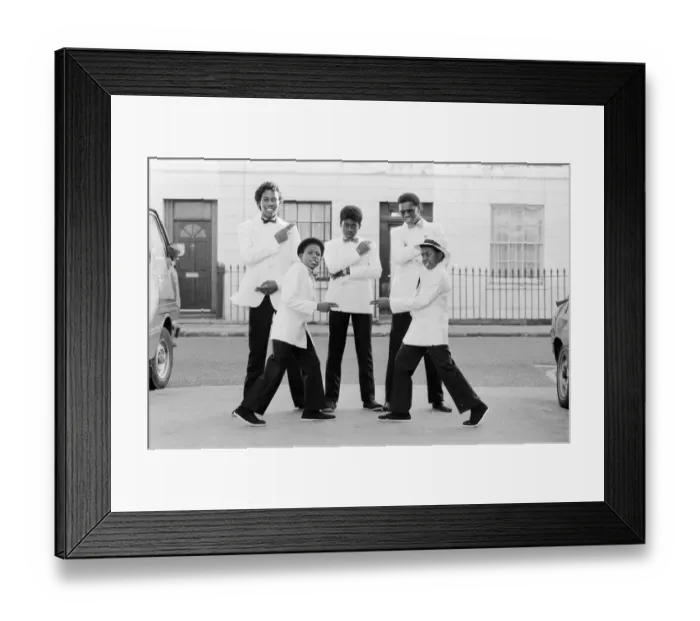 Framed Print : Musical Youth, British Jamaican pop / reggae group, who are currently recording the video Framed Print : Musical Youth, British Jamaican pop / reggae group, who are currently recording the video