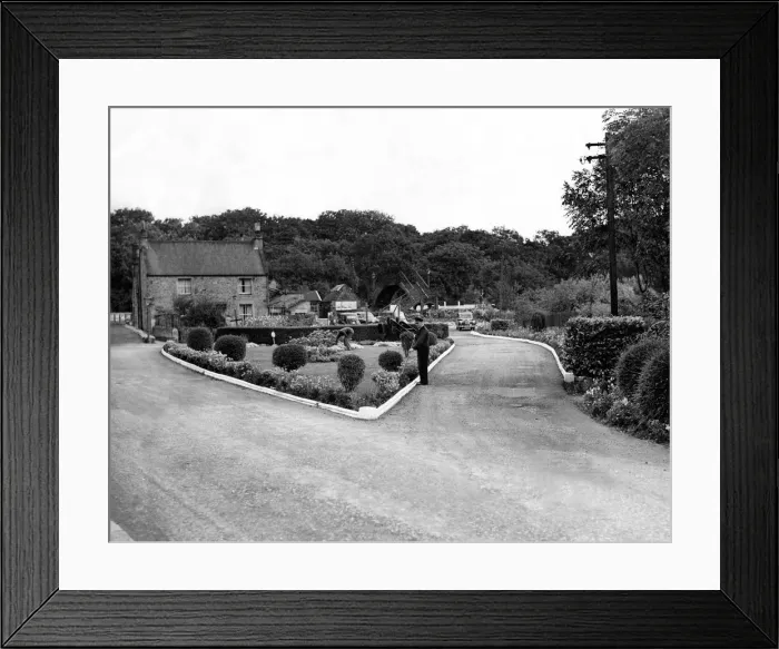 Framed Print : Riding Mill Station won the station garden competition of the North Eastern Region of