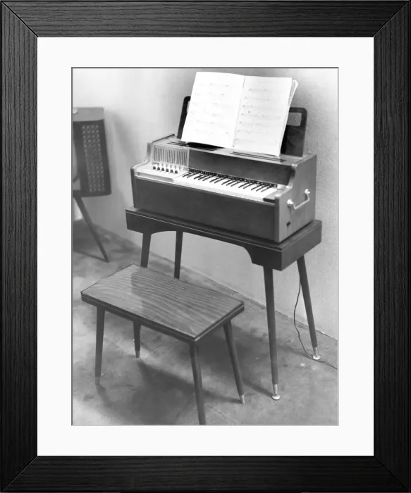 Framed Print : A modern organ which can be played at home by anyone in November 1959. 19 / 11 / 59 Framed Print : A modern organ which can be played at home by anyone in November 1959. 19 / 11 / 59