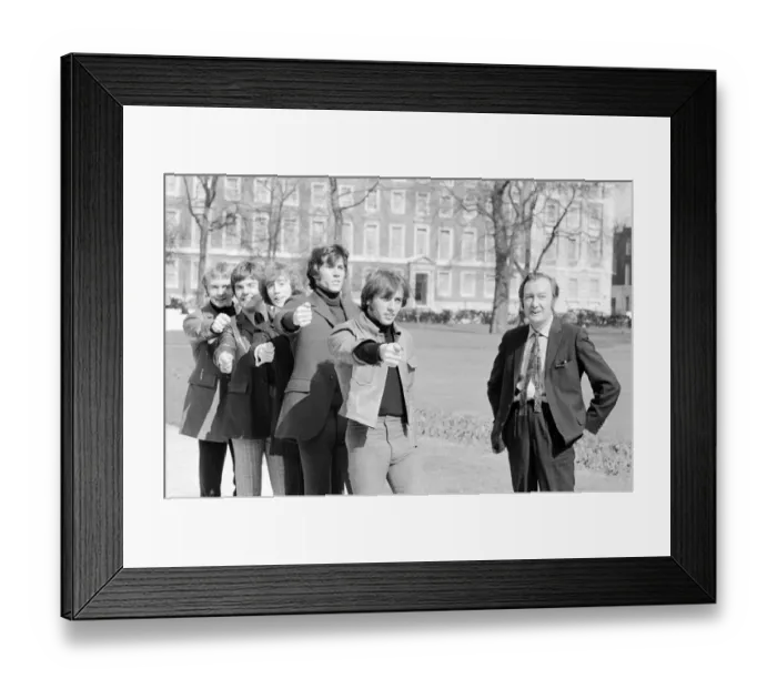 Framed Print : The Bee Gees are put through their paces by Britain Framed Print : The Bee Gees are put through their paces by Britain