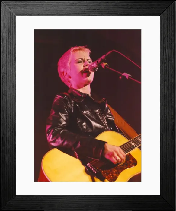 Framed Print : The Cranberries live in concert at the Mayfair in Newcastle 12 October 1994 - singer