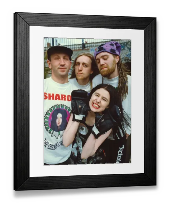 Framed Print : Sharon Wilson lead singer of North East band The Crisis Children Framed Print : Sharon Wilson lead singer of North East band The Crisis Children