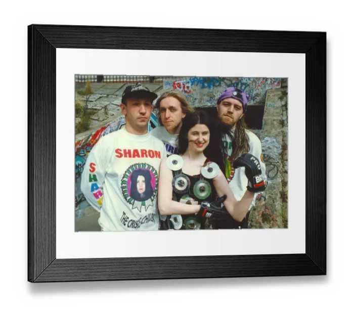 Framed Print : Sharon Wilson lead singer of North East band The Crisis Children