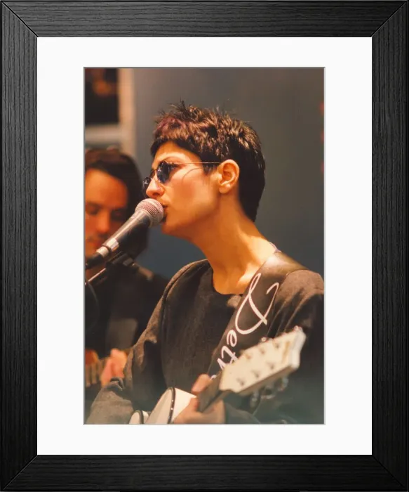 Framed Print : Singer Marcella Detroit performs at Virgin megastore on Northumberland Street