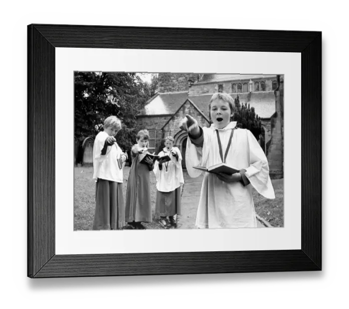 Framed Print : Choirboys of St. Andrews parish Church chair, Corbridge, Nicholas Fearon (front) Framed Print : Choirboys of St. Andrews parish Church chair, Corbridge, Nicholas Fearon (front)