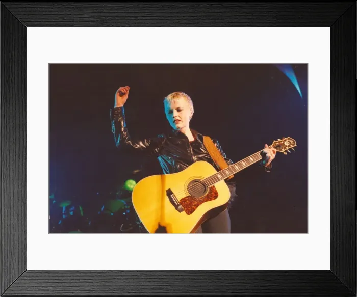 Framed Print : The Cranberries live in concert at the Mayfair in Newcastle 12 October 1994 - singer