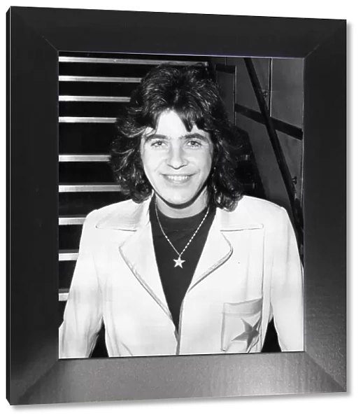 Singer David Essex pictured 4 January 1975