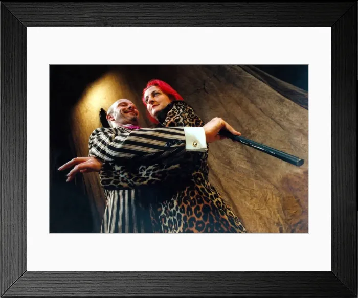 Framed Print : Robin Samson and Susan Rsay lead the cast of the Threepenny Opera on March 9, 1998 Framed Print : Robin Samson and Susan Rsay lead the cast of the Threepenny Opera on March 9, 1998