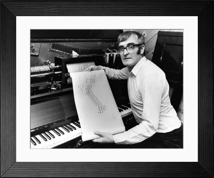 Framed Print : Music lover George Smith liked nothing more than listening to Liberace Framed Print : Music lover George Smith liked nothing more than listening to Liberace