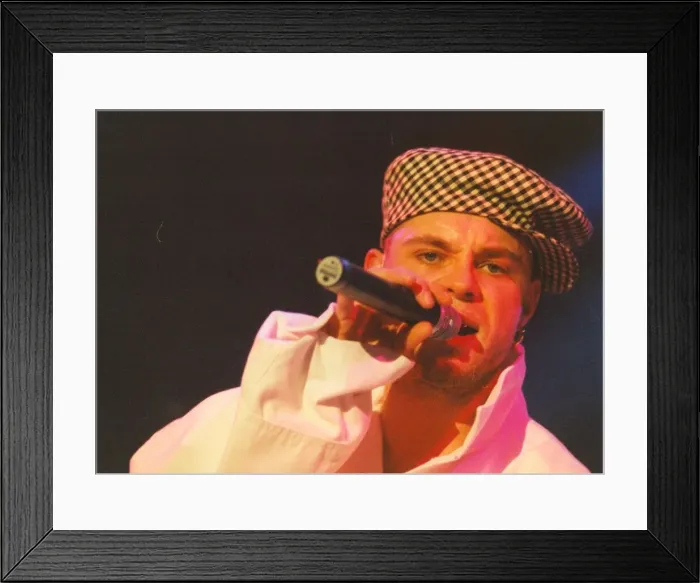 Framed Print : Pop group East 17 perform in concert at the Whitley Bay Ice Rink 27 June 1995 - Brian Framed Print : Pop group East 17 perform in concert at the Whitley Bay Ice Rink 27 June 1995 - Brian