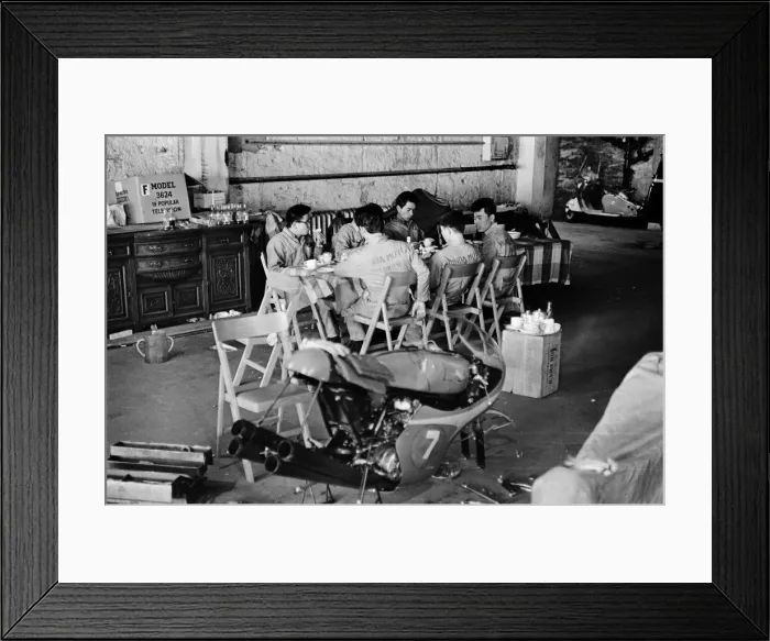 Framed Print : Honda TT Motorcycle Camp. 29th June 1965