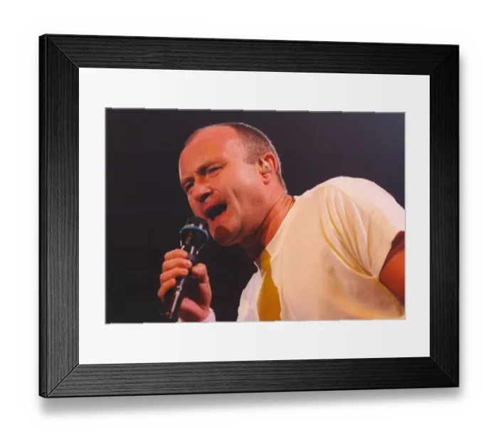 Framed Print : Singer Phil Collins performs in concert at Newcastle Arena 9 November 1997 Framed Print : Singer Phil Collins performs in concert at Newcastle Arena 9 November 1997