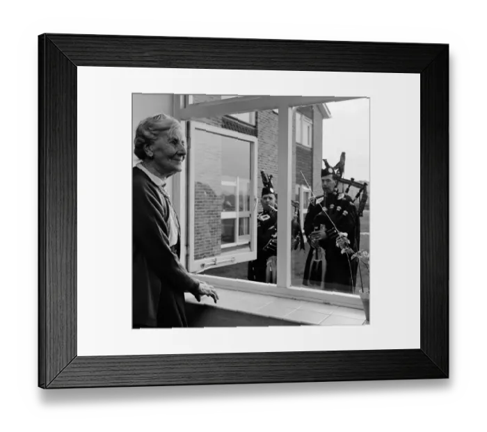 Framed Print : Due to a special request, Sgt. John Gibb (former Black Watch Guard) & Cpl Framed Print : Due to a special request, Sgt. John Gibb (former Black Watch Guard) & Cpl